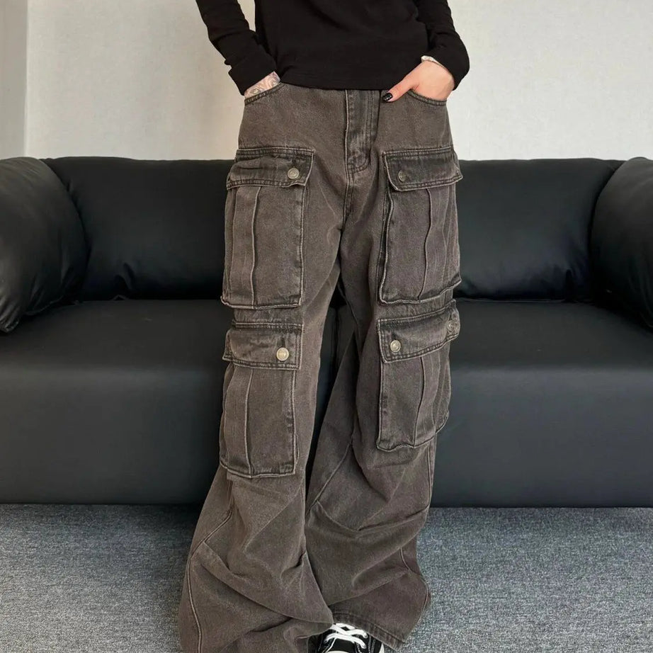 Übergroße Utility-Cargohose