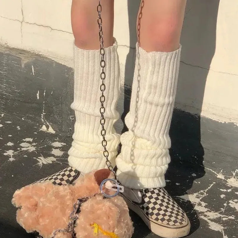 Cozy Ribbed Slouch Leg Warmers