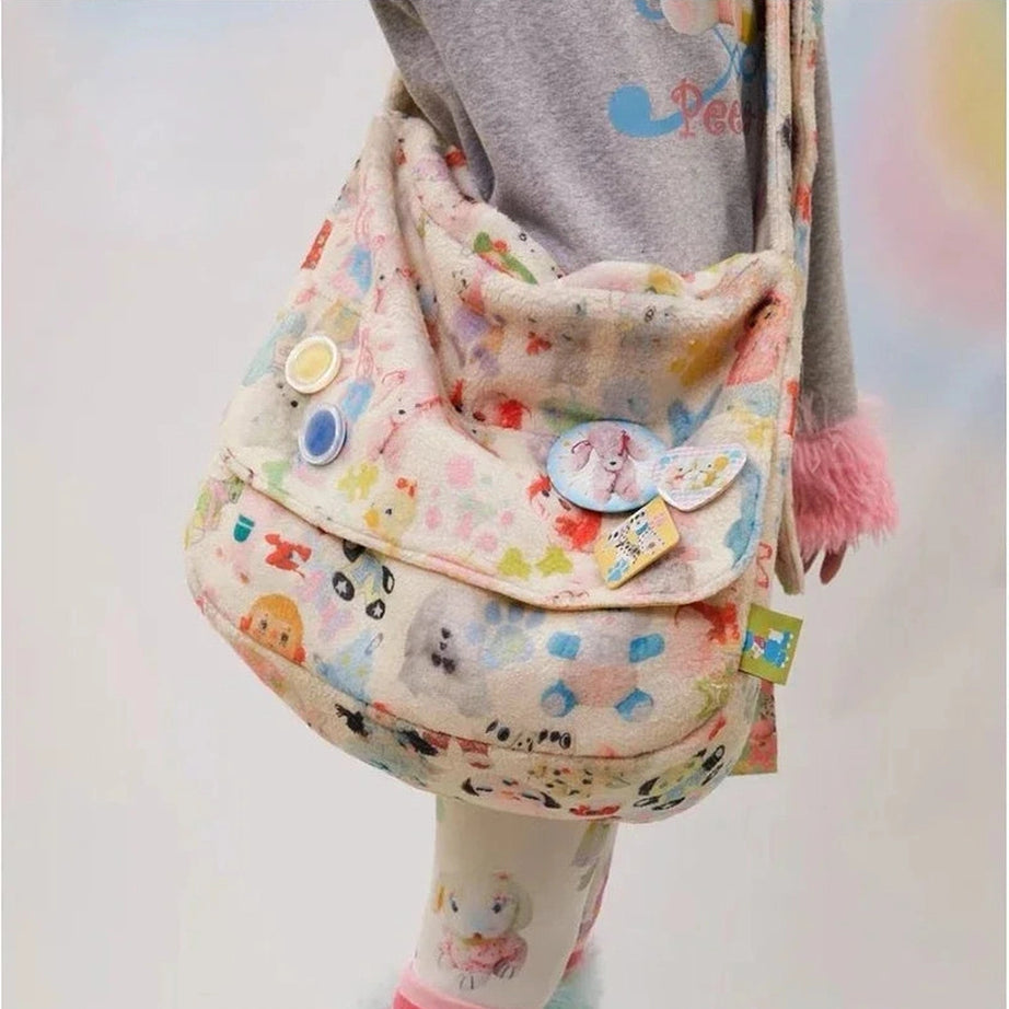 Y2k Whimsical Wonderland Plush Bag