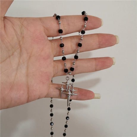 Cosmic Noir Layered Necklace Set