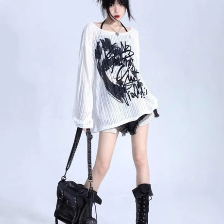 Abstract Echo Sweater