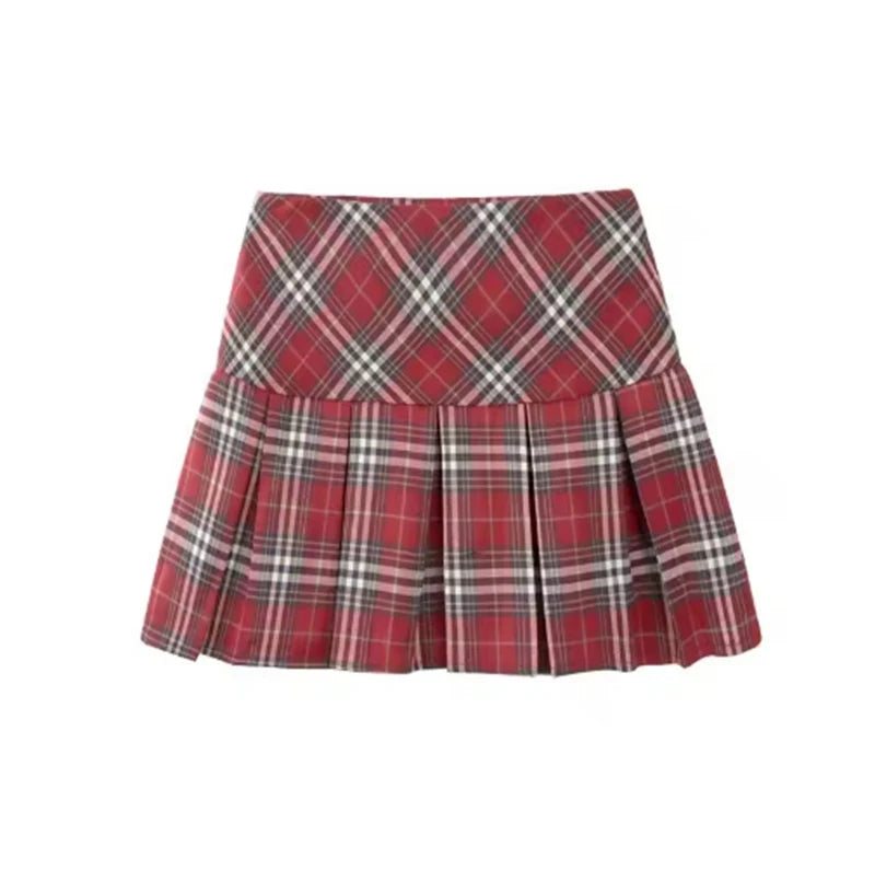 Cherry Rebel Pleated Skirt