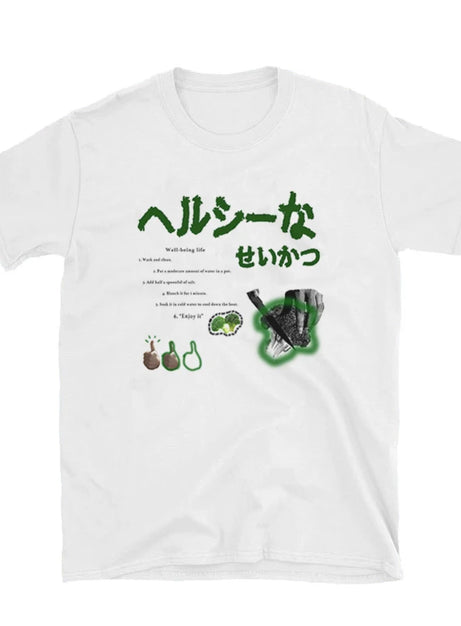 T-Shirt mit ästhetischem Y2K-Print