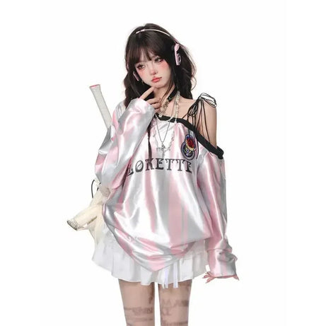 Vintage Off Shoulder Sweatshirts