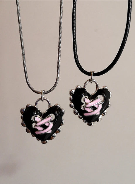 Dark Romance Corset Heart Necklace