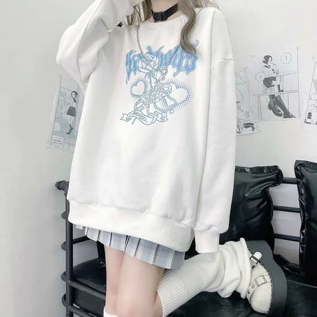Badgirl Graphic Oversized Sweatshirt