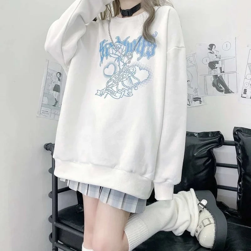 Badgirl Graphic Oversized Sweatshirt