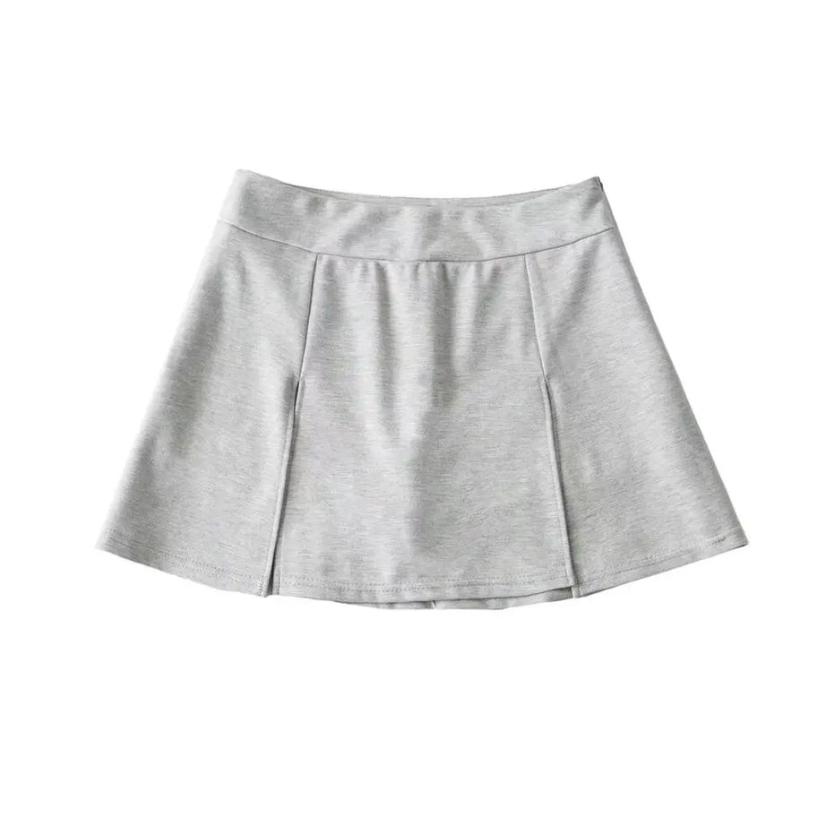 Noir Line Split Skirt