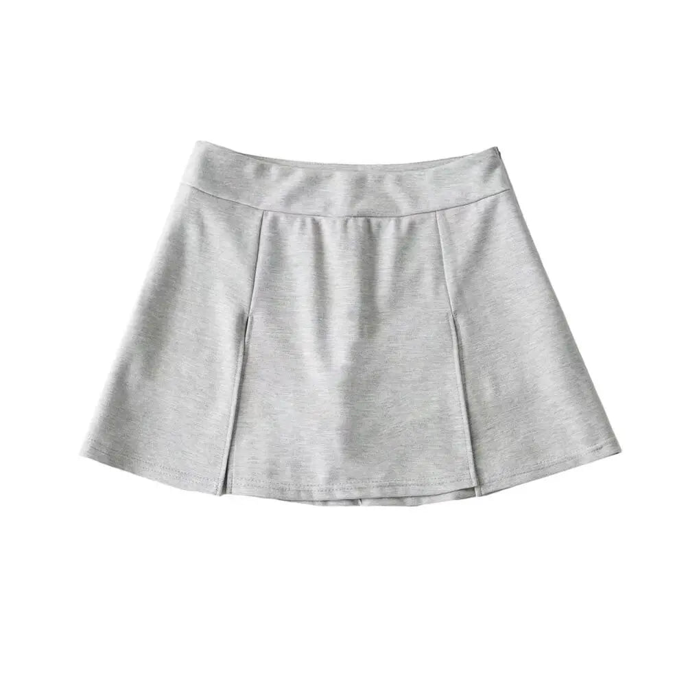 Noir Line Split Skirt