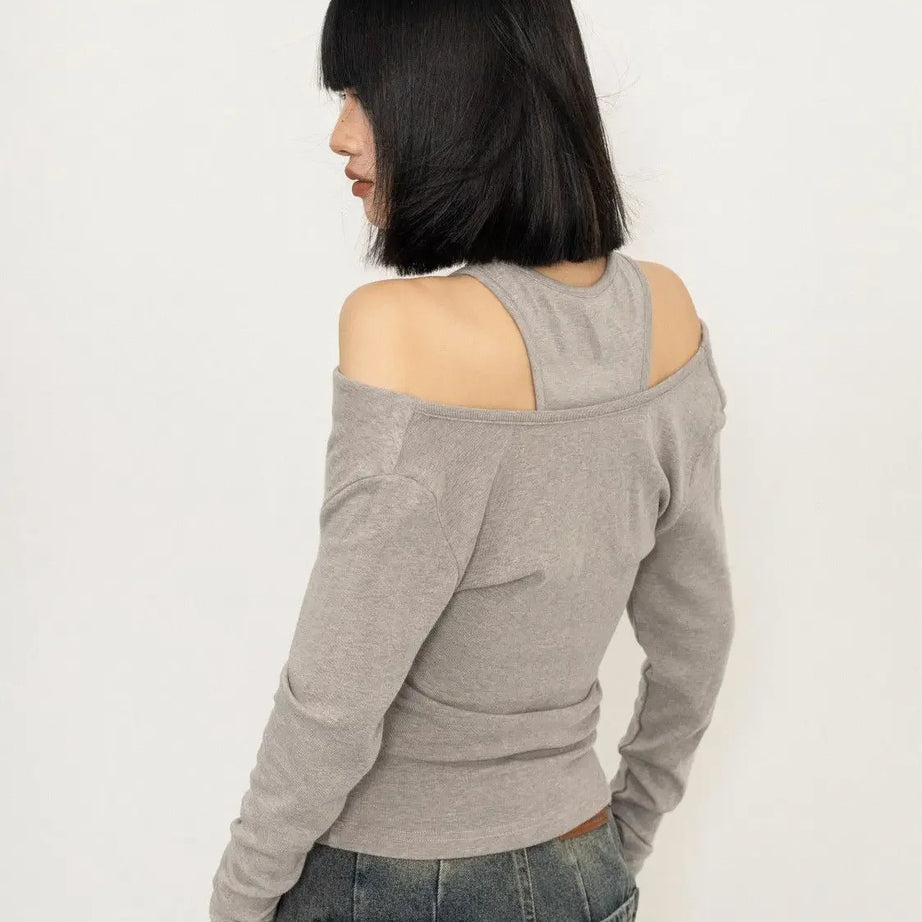 Y2K Graffiti Layered Top