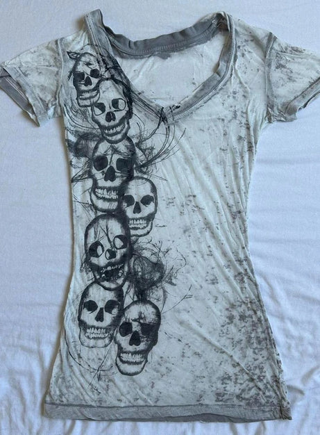 Kuslig kaskad-dödskalletopp