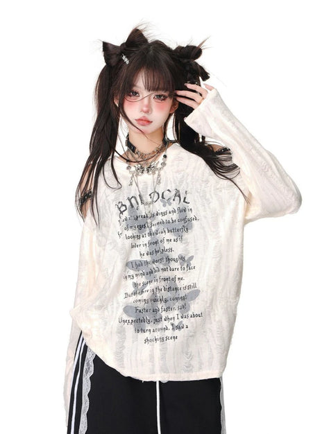 Shredded Butterfly Grunge Top