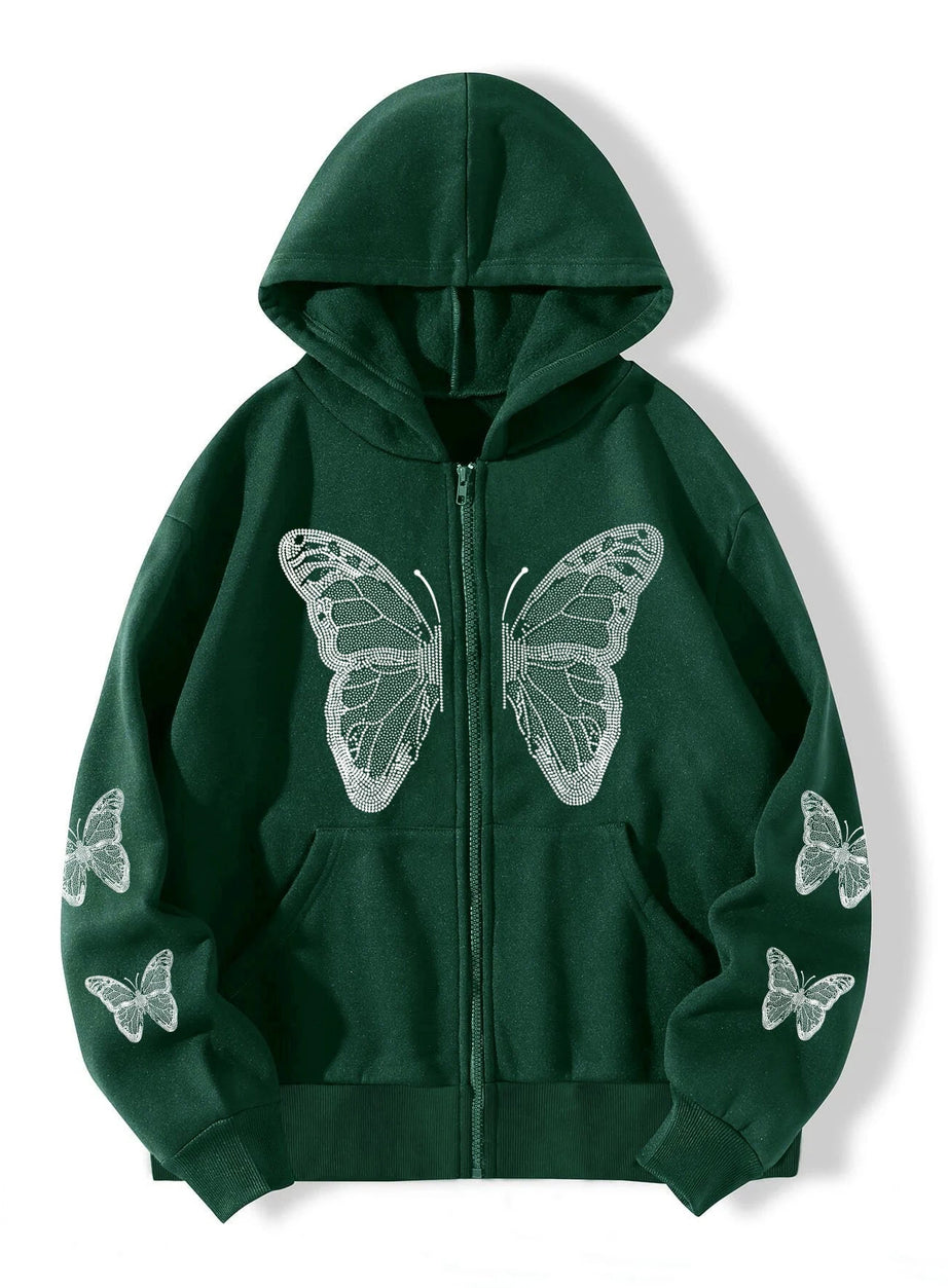 Shadow Flutter Butterfly Hoodie
