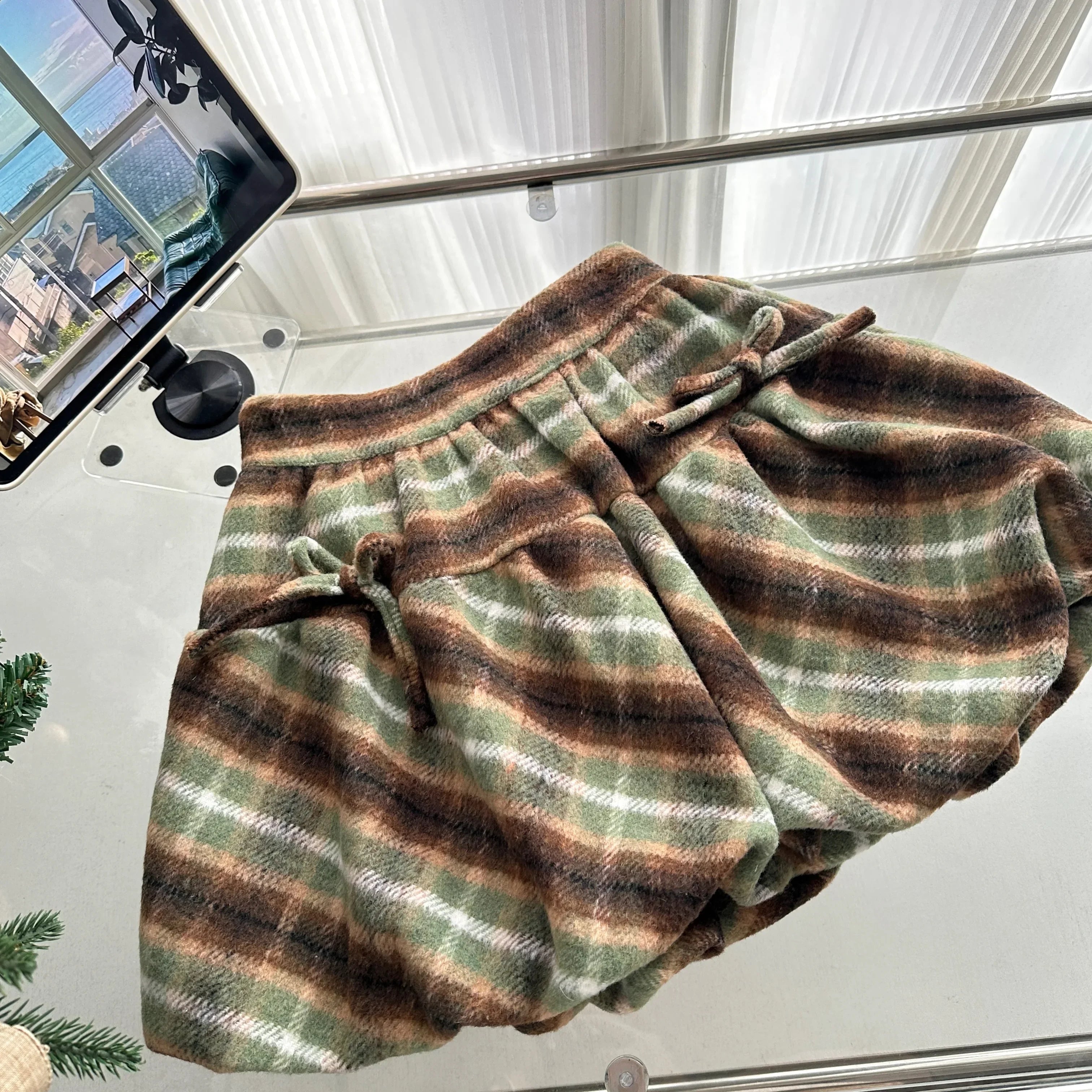 Forest Charm Plaid Skirt Set