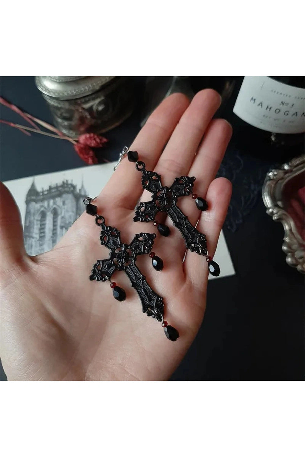 Y2k New Sweet Cool Wind Cross Twist Earrings Women Temperament Metal Chain Creative Geometric Earring Party Jewelry Gift