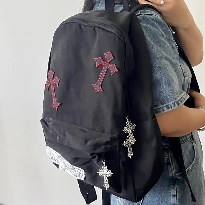 Crimson Cross Gothic Backpack