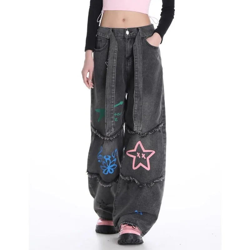 Starlit Chaos Patchwork Jeans