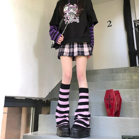 Soft Ballet Ribbon Leg Warmers