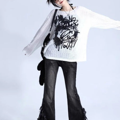 Abstract Echo Sweater