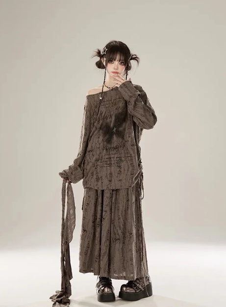 Verblasstes poetisches Vorhangset