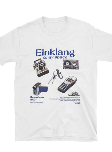 T-Shirt mit Retro-Tech-Print