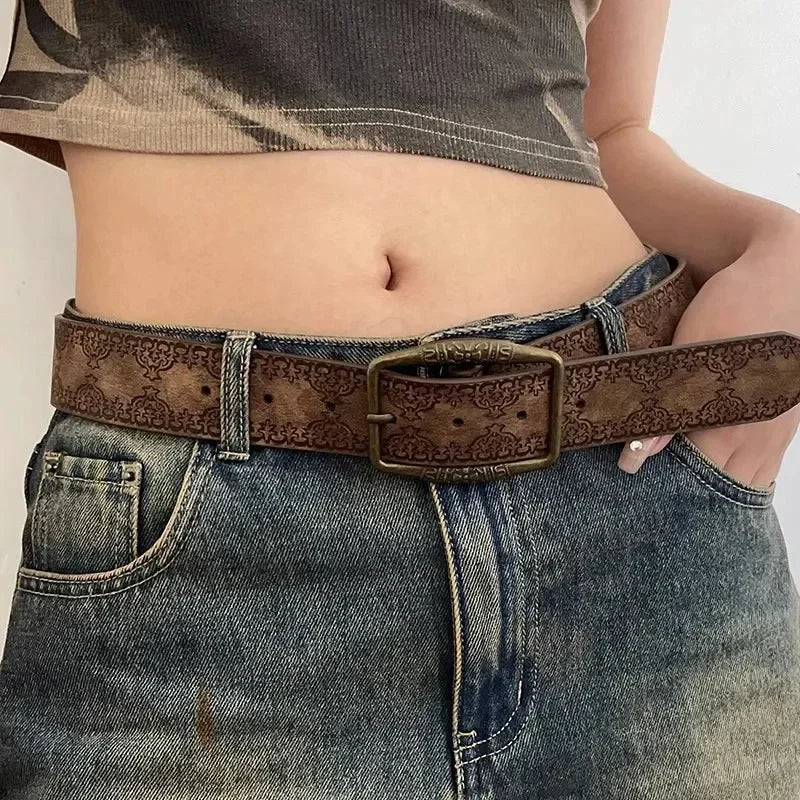 Rustlands Vintage Engraved Belt