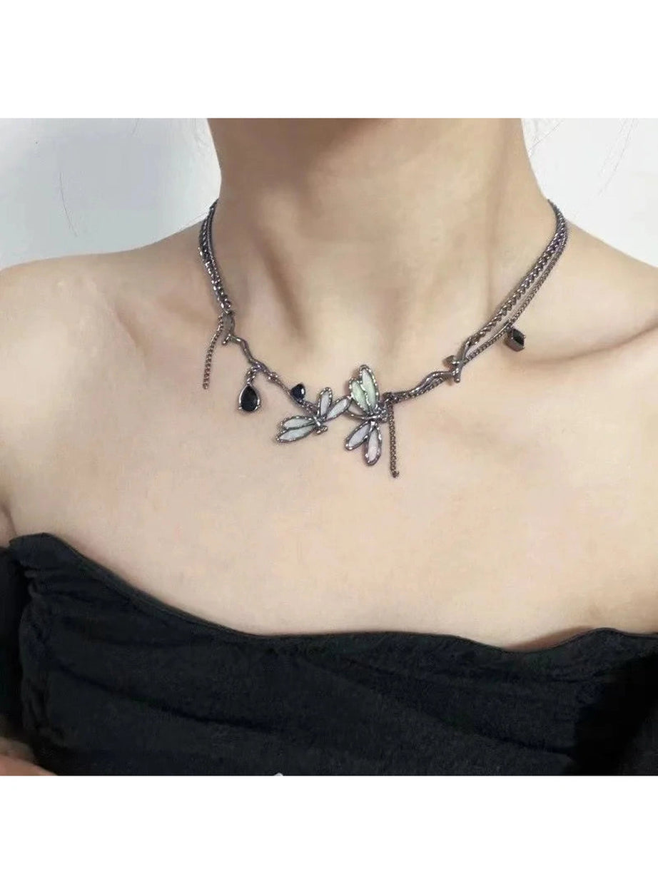 Enchanted Dragonfly Gothic Choker