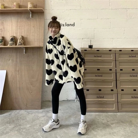 Midnight Heart Fleece Jacket