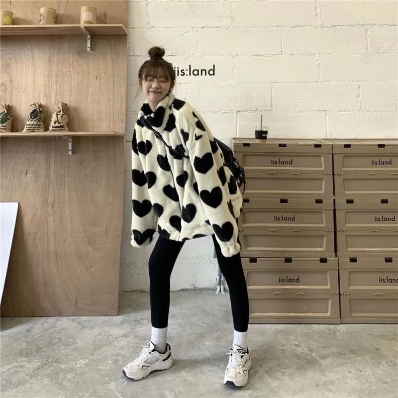 Midnight Heart Fleece Jacket