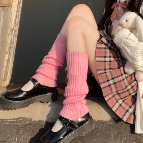 Retro Grunge Knit Leg Warmers