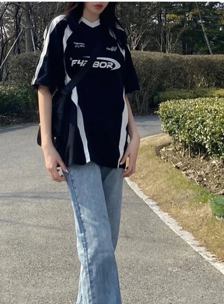 Urban Edge T-Shirt mit Blockdruck