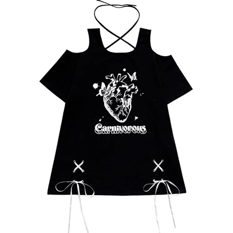 Carnivorous Heart Halter T-shirt