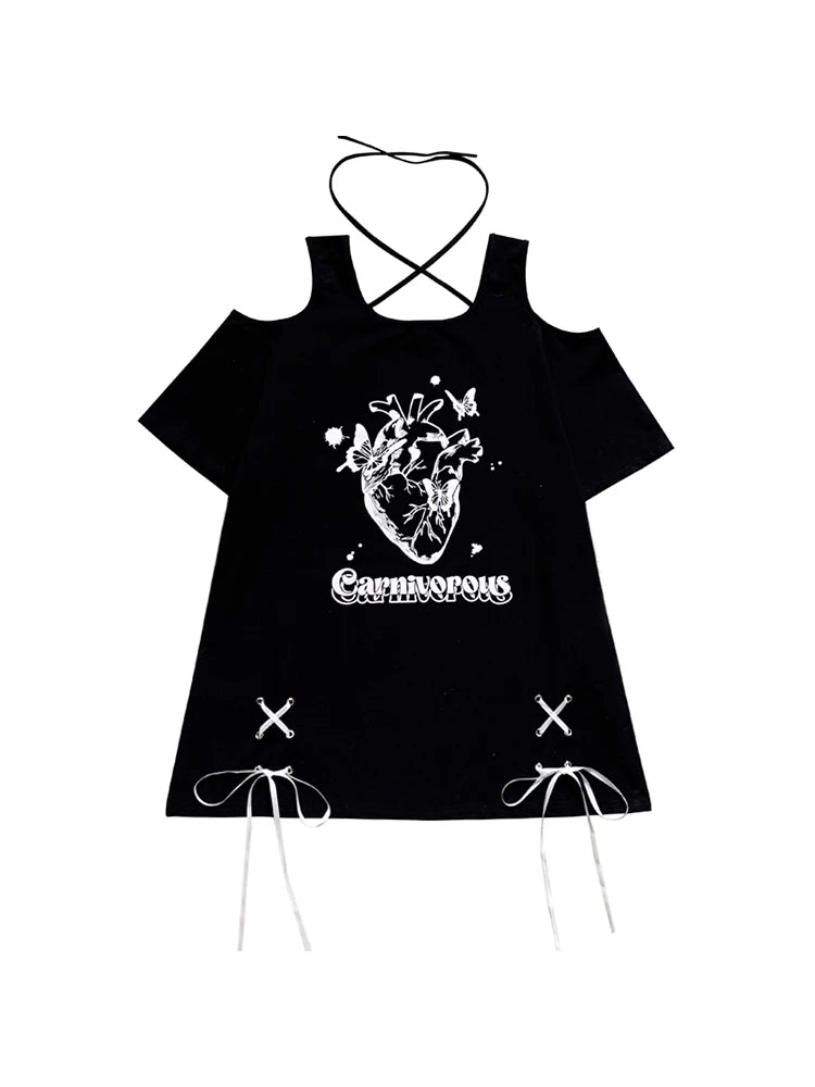 Carnivorous Heart Halter T-shirt