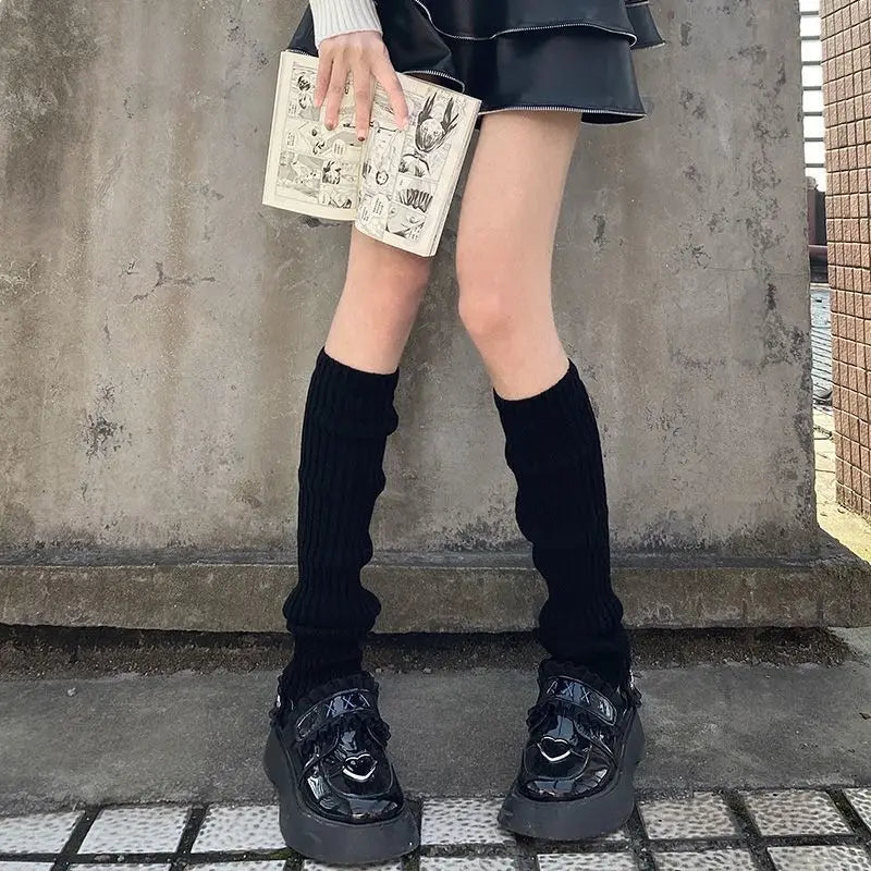 Soft Ballet Ribbon Leg Warmers