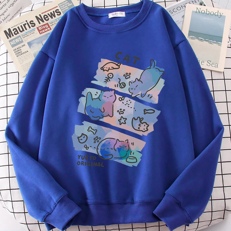 Pastel Meow Mix Sweatshirt