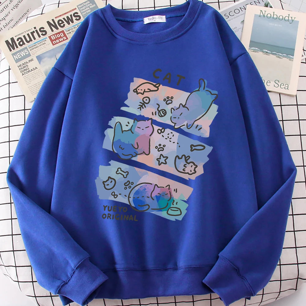 Pastel Meow Mix Sweatshirt