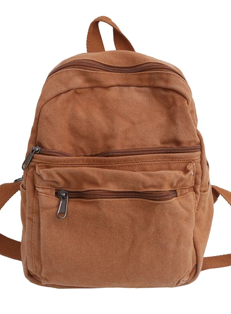 Lila Mini Canvas Ryggsäck