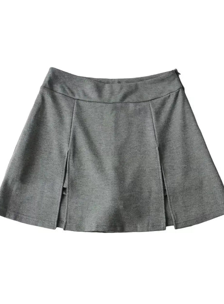Noir Line Split Skirt