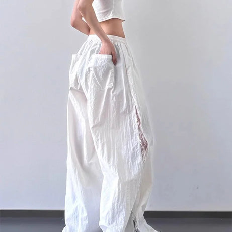 Angel Flow Lace Panel Pants