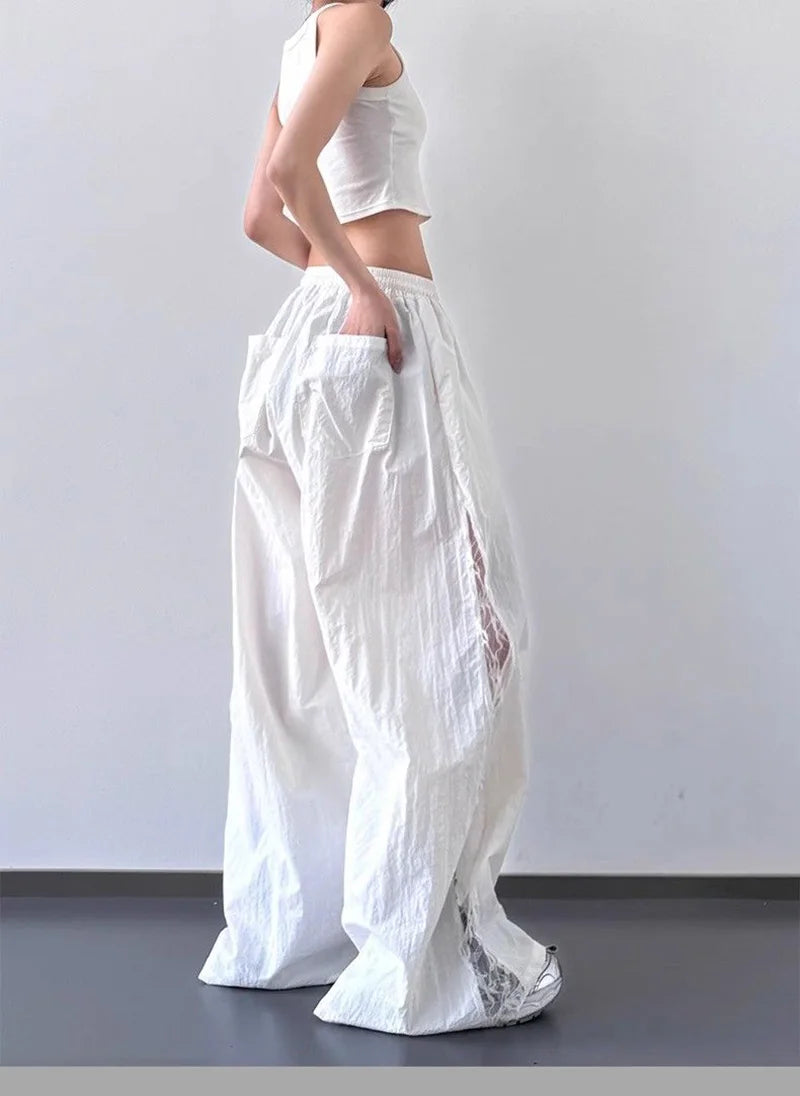 Angel Flow Lace Panel Pants