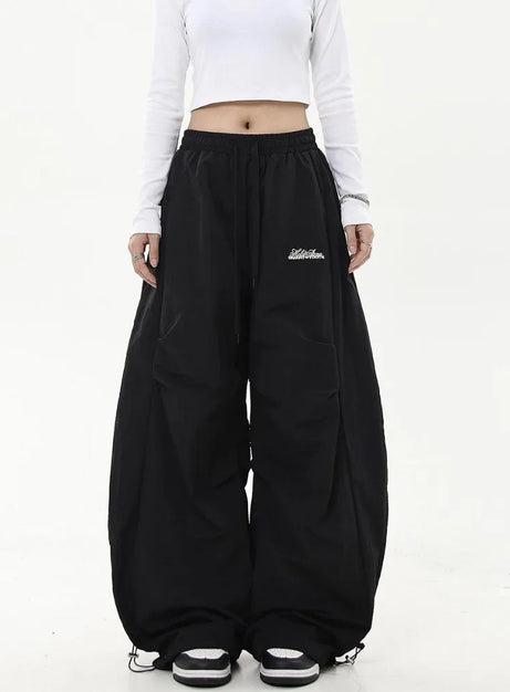 Neutral Oversized Parachute Pants
