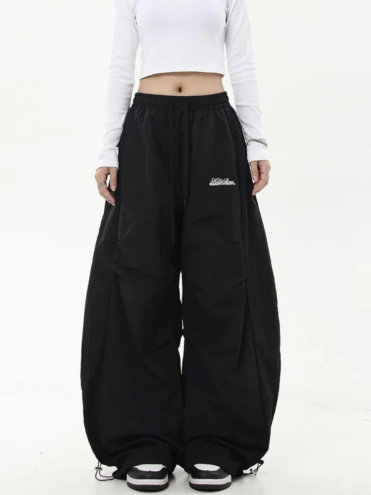 Neutral Oversized Parachute Pants