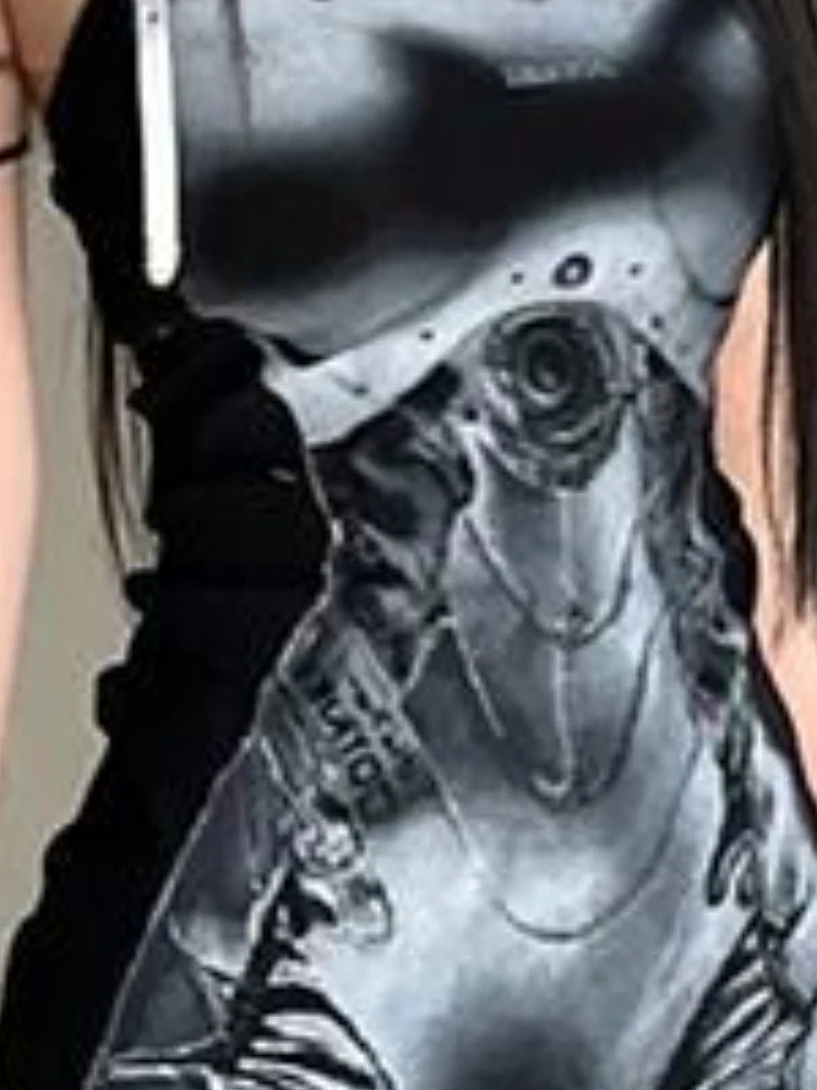 Cyberpunk Mecha Mini Dress