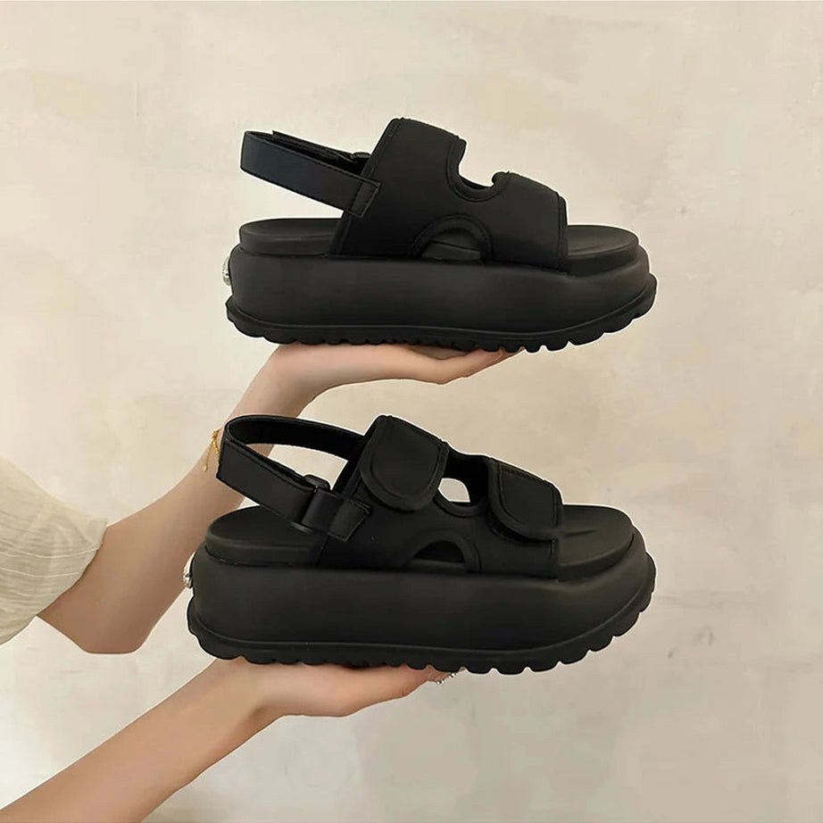 Chunky Velcro Strap Sandals