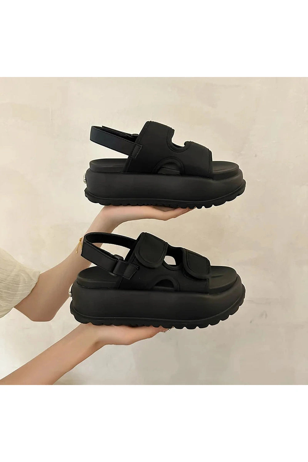 Chunky Velcro Strap Sandals