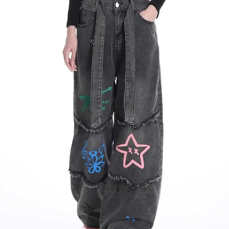 Starlit Chaos Patchwork Jeans