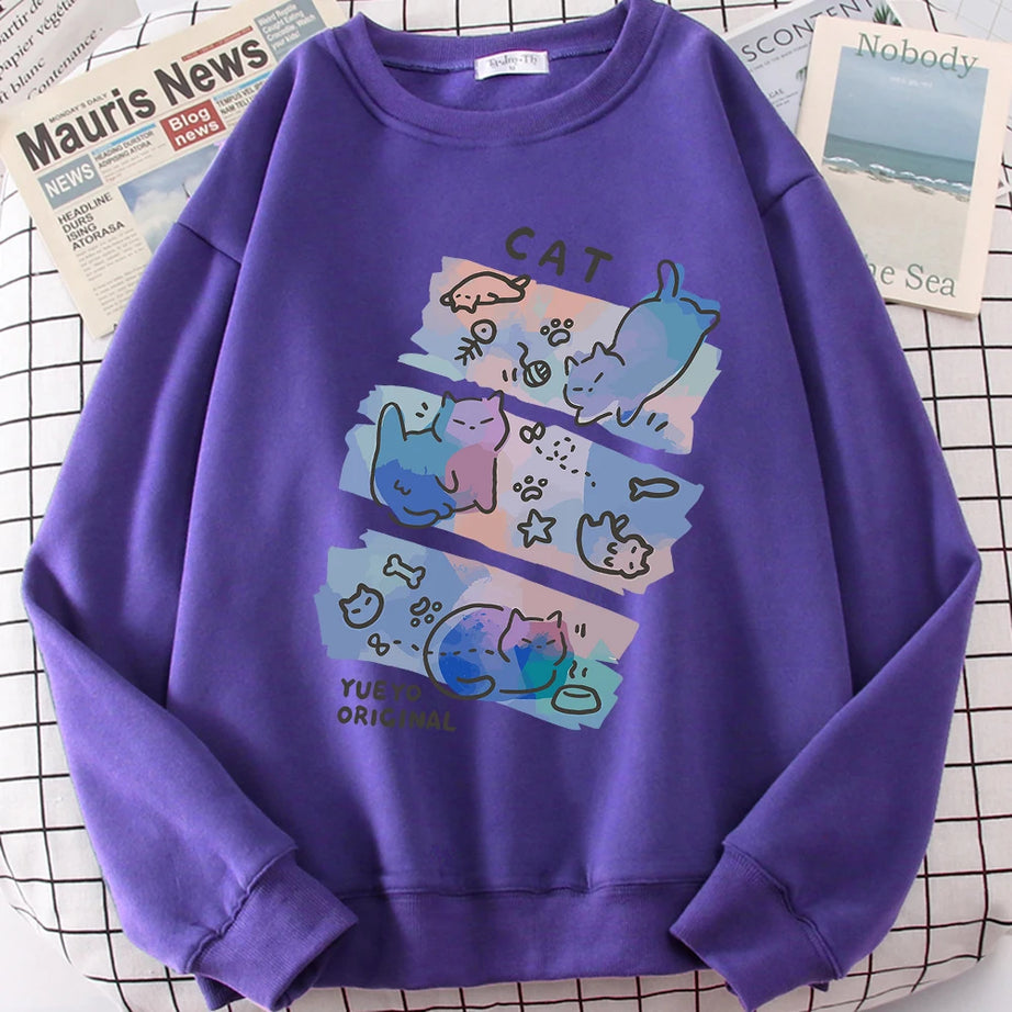 Pastel Meow Mix Sweatshirt