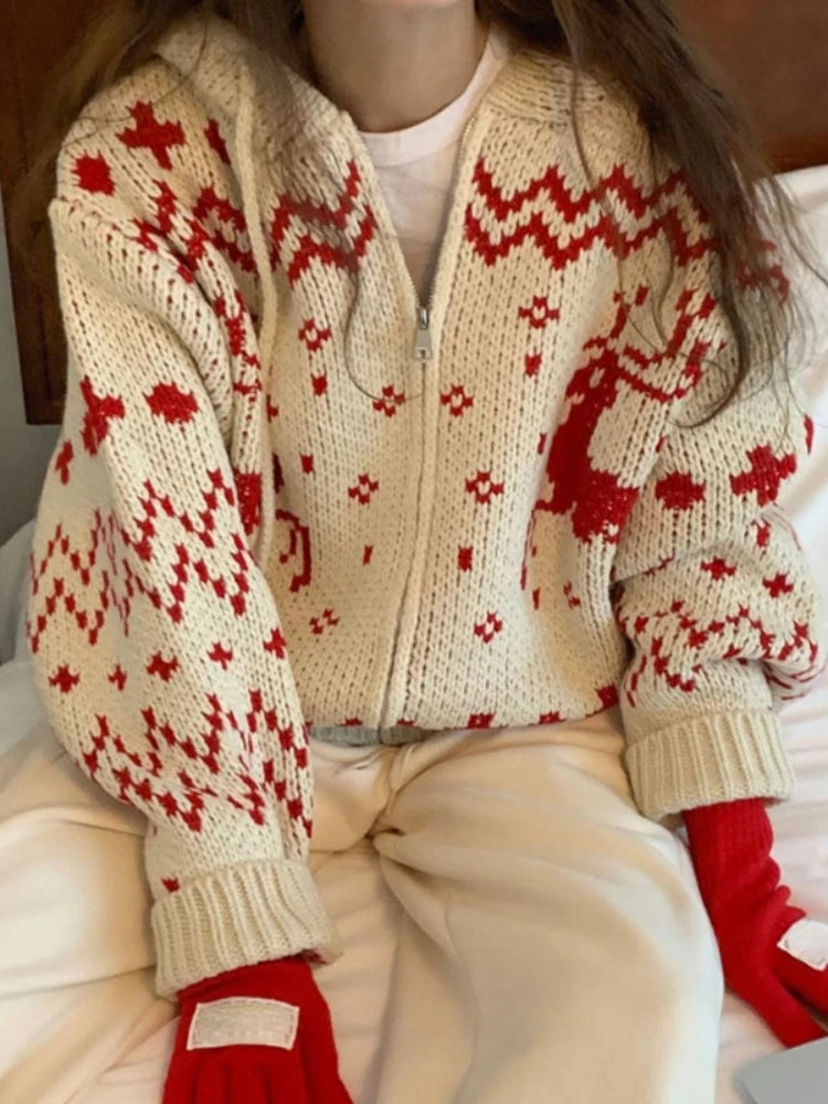 Cozy Nordic Zip Cardigan