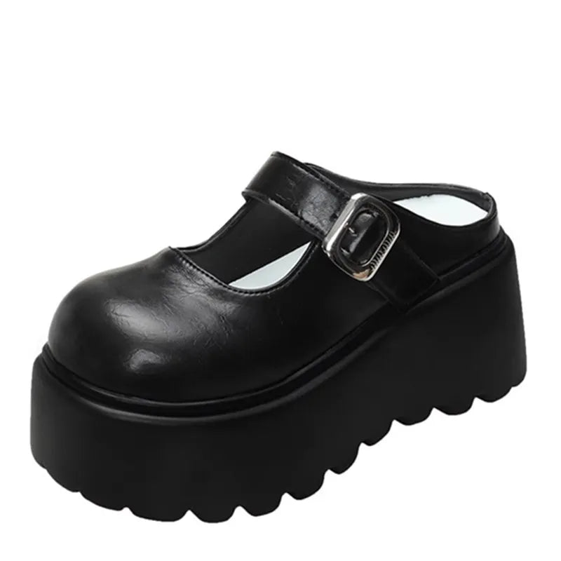 Grunge Dolly Platform  Slippers