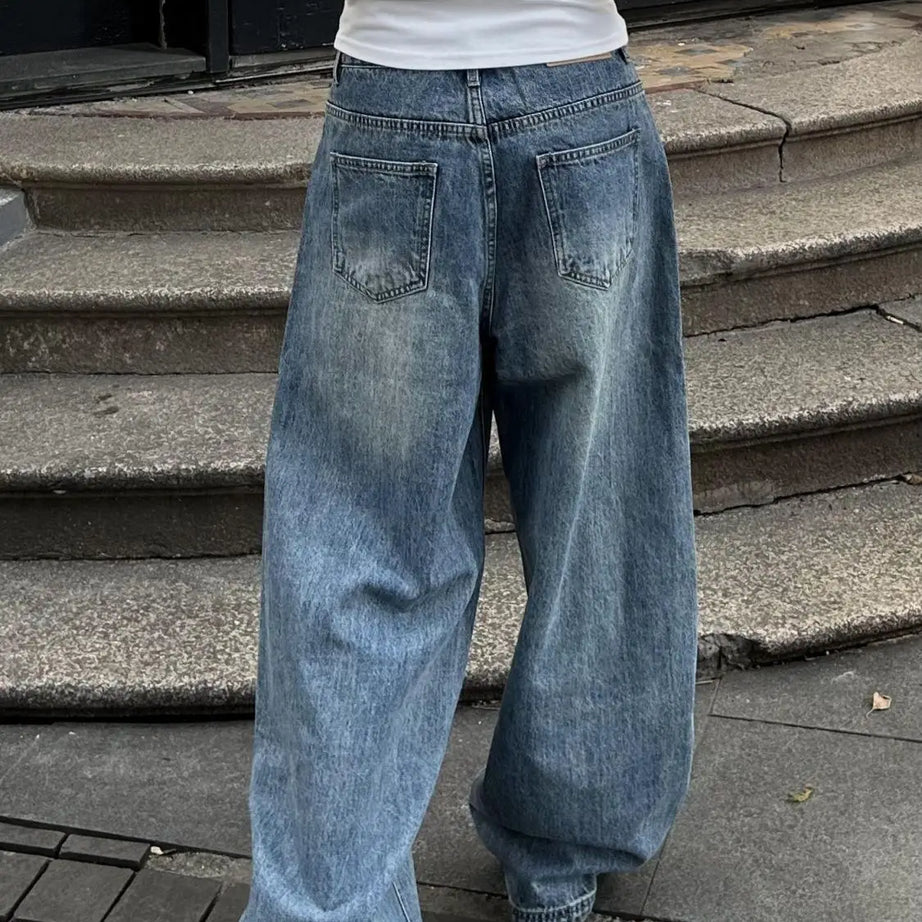Washed Oversized Baggy Jeans